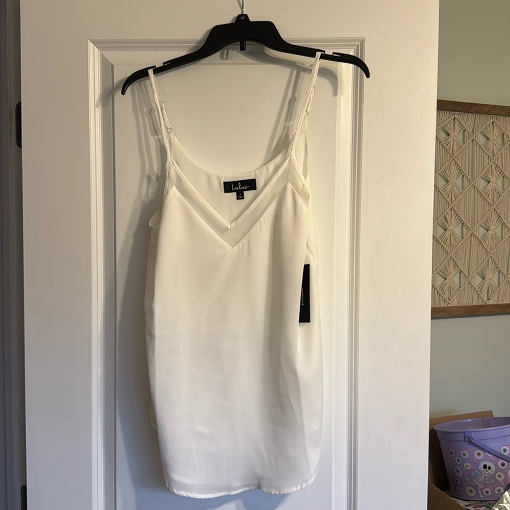 Lulus white tank top - NWT
